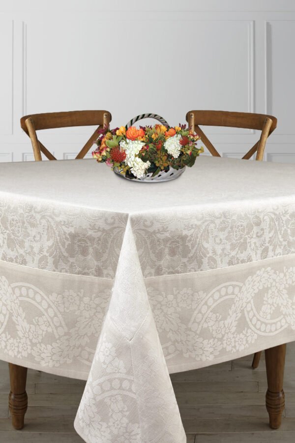Tablecloth & Napkins Linen-Cotton Jacquard Woven